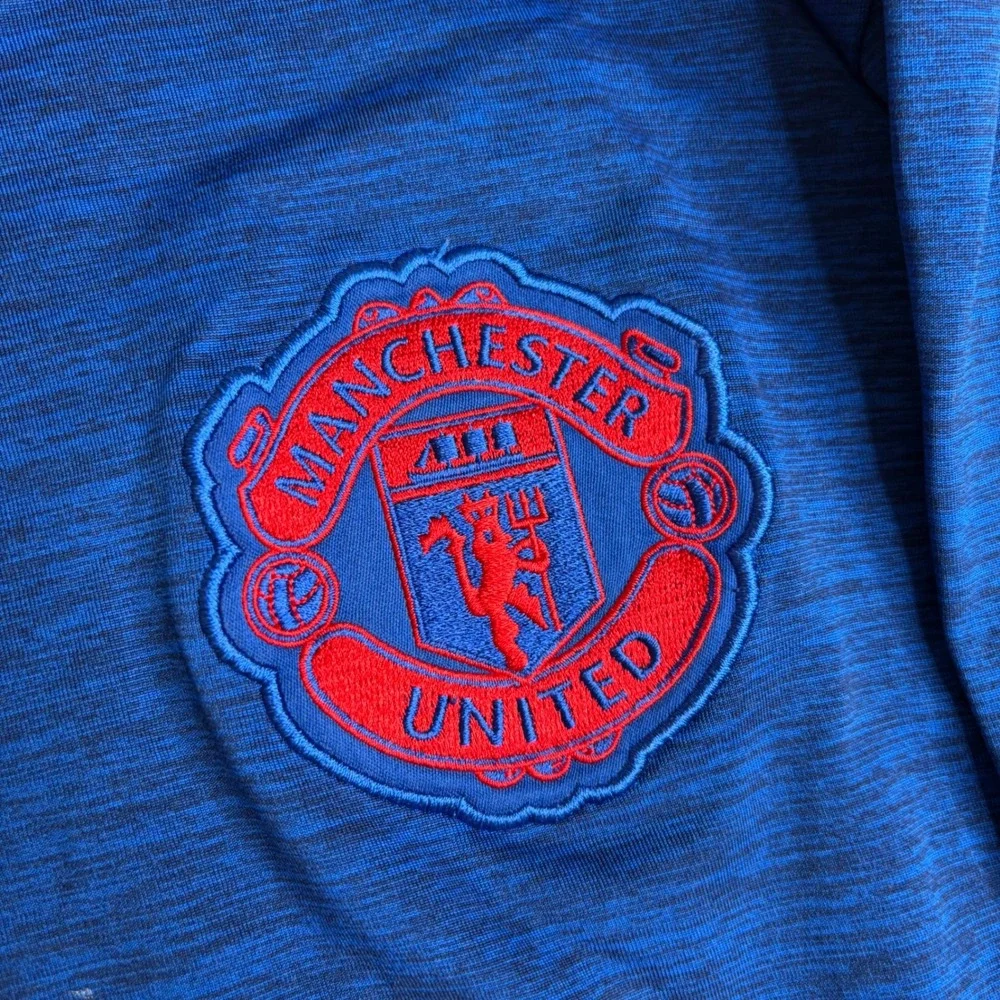 Adidas Manchester United Long Sleeve Training Jersey Blue AI6703 Mens Large
